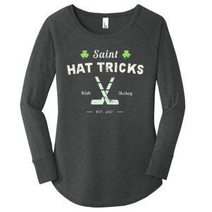 SAINT HATRICKS Funny St Patrick's Day Irish Hockey Club Women's Perfect Tri Tunic Long Sleeve Shirt