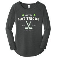 SAINT HATRICKS Funny St Patrick's Day Irish Hockey Club Women's Perfect Tri Tunic Long Sleeve Shirt