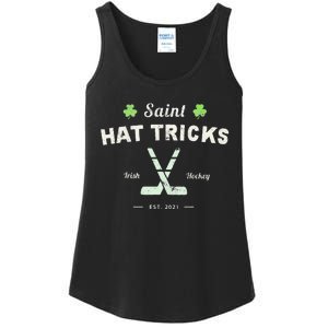 SAINT HATRICKS Funny St Patrick's Day Irish Hockey Club Ladies Essential Tank