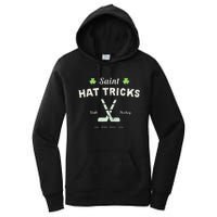 SAINT HATRICKS Funny St Patrick's Day Irish Hockey Club Women's Pullover Hoodie