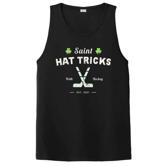 SAINT HATRICKS Funny St Patrick's Day Irish Hockey Club PosiCharge Competitor Tank