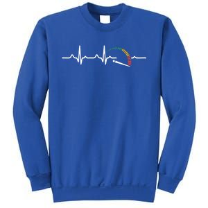 Speedometer Heartbeat Funny Auto Mechanic Car Lover Gift Sweatshirt