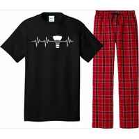 Shuttlecock Heartbeat Funny Badminton Player Pajama Set