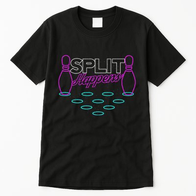Split Happens Funny Bowling Tall T-Shirt