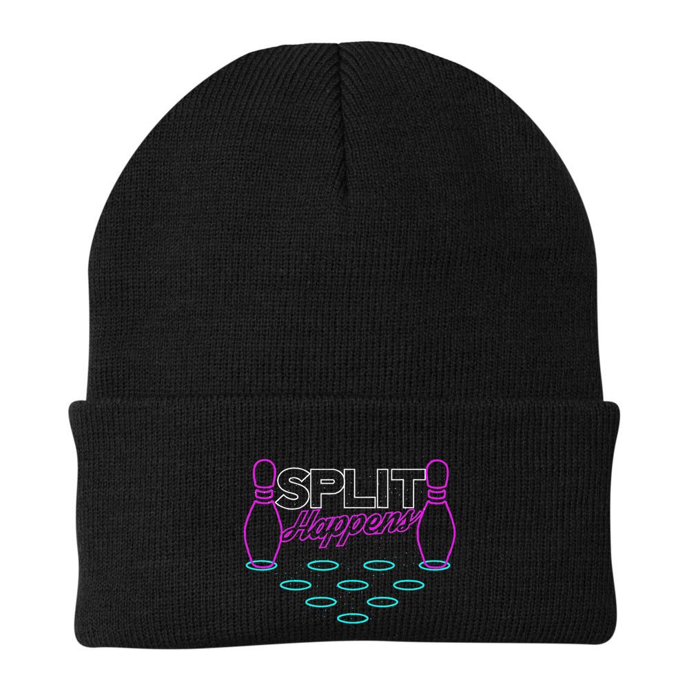Split Happens Funny Bowling Beanie