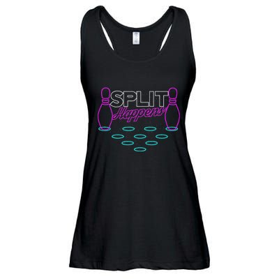 Split Happens Funny Bowling Ladies Essential Flowy Tank