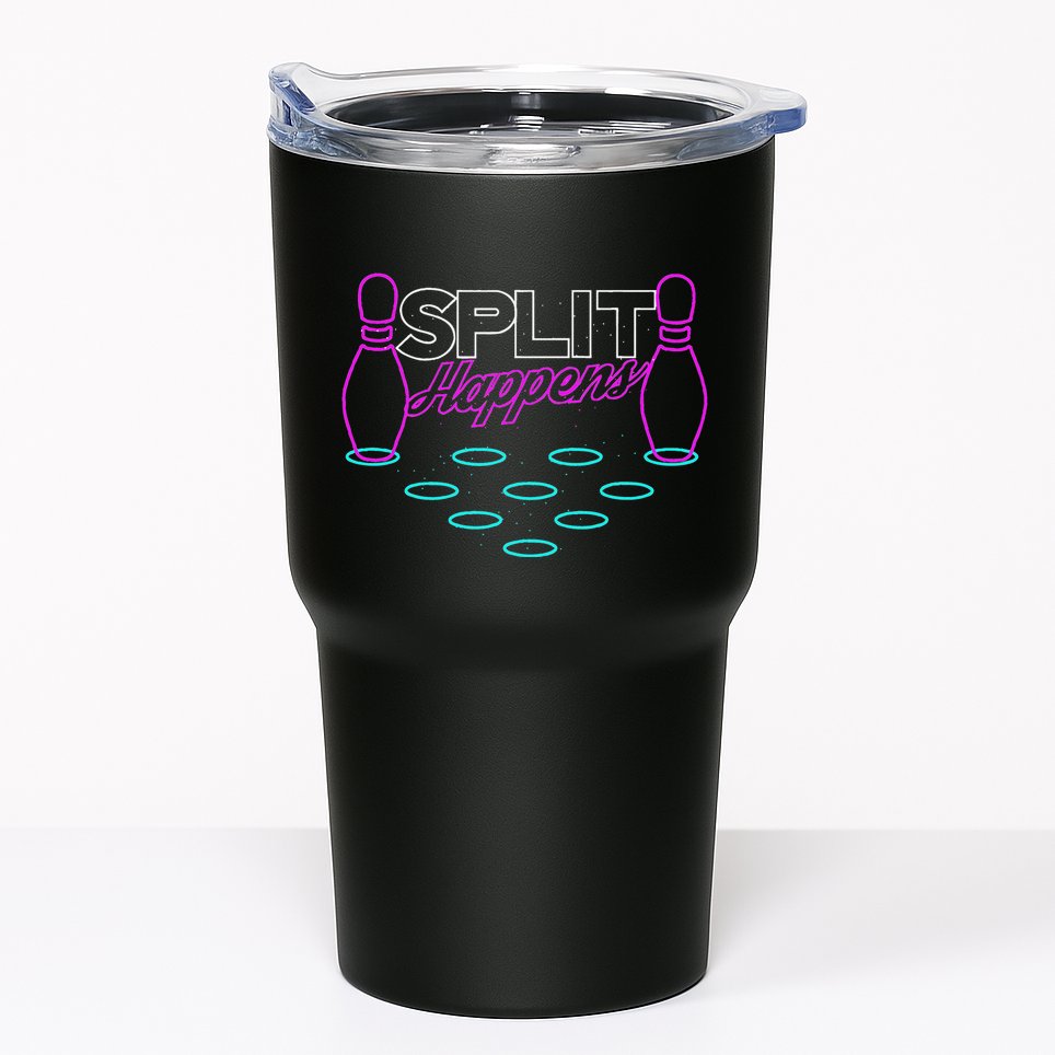 Split Happens Funny Bowling Tumbler