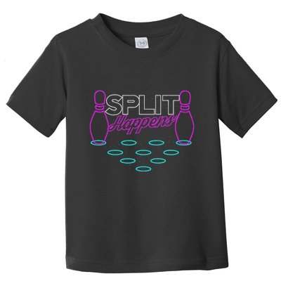 Split Happens Funny Bowling Toddler T-Shirt