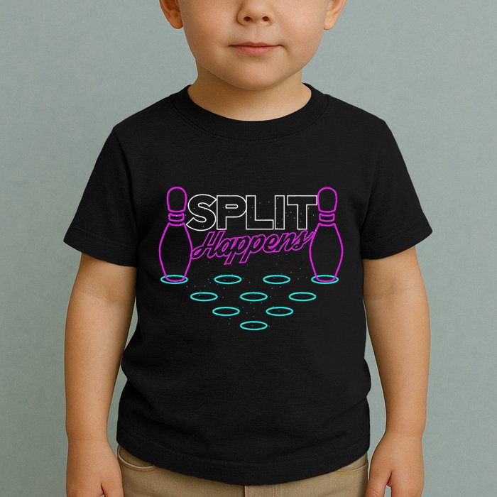 Split Happens Funny Bowling Toddler T-Shirt