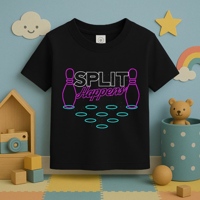 Split Happens Funny Bowling Toddler T-Shirt