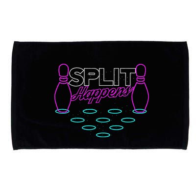 Split Happens Funny Bowling Microfiber Hand Towel
