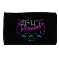 Split Happens Funny Bowling Microfiber Hand Towel