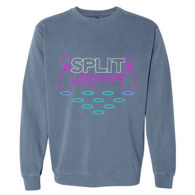 Split Happens Funny Bowling Garment-Dyed Sweatshirt