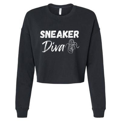 Sneaker Head Fans Sneaker Diva Cropped Pullover Crew