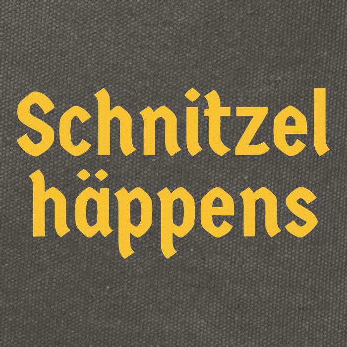 Schnitzel Happens Funny German Beer Oktoberfest Cotton Canvas Backpack