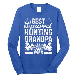 Squirrel Hunting Fathers Day For Squirrel Hunter Grandpa Gift Long Sleeve Shirt