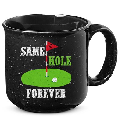 Same Hole Forever Groom Bachelor Party Funny Golf Married 15oz Campfire Ceramic Mug