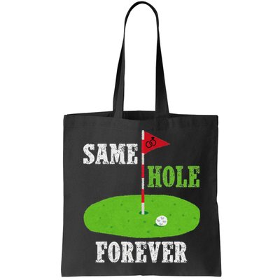 Same Hole Forever Groom Bachelor Party Funny Golf Married Bag