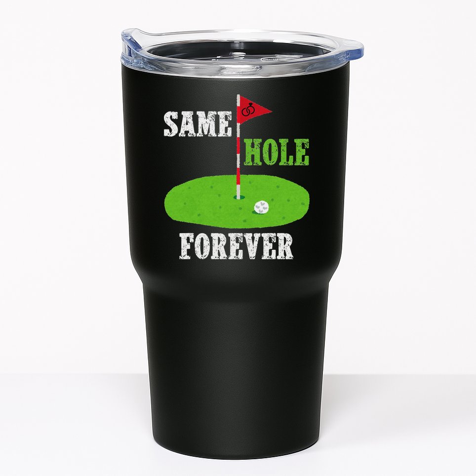 Same Hole Forever Groom Bachelor Party Funny Golf Married Tumbler