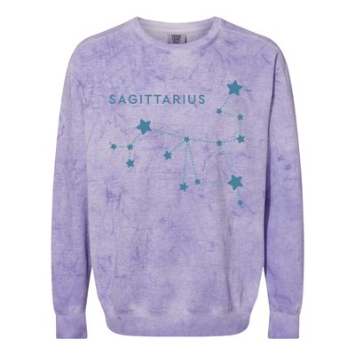 Sagittarius Horoscope For Her Astrology Zodiac Gift Colorblast Crewneck Sweatshirt