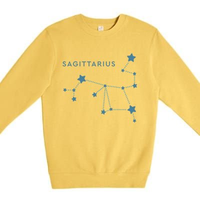 Sagittarius Horoscope For Her Astrology Zodiac Gift Premium Crewneck Sweatshirt