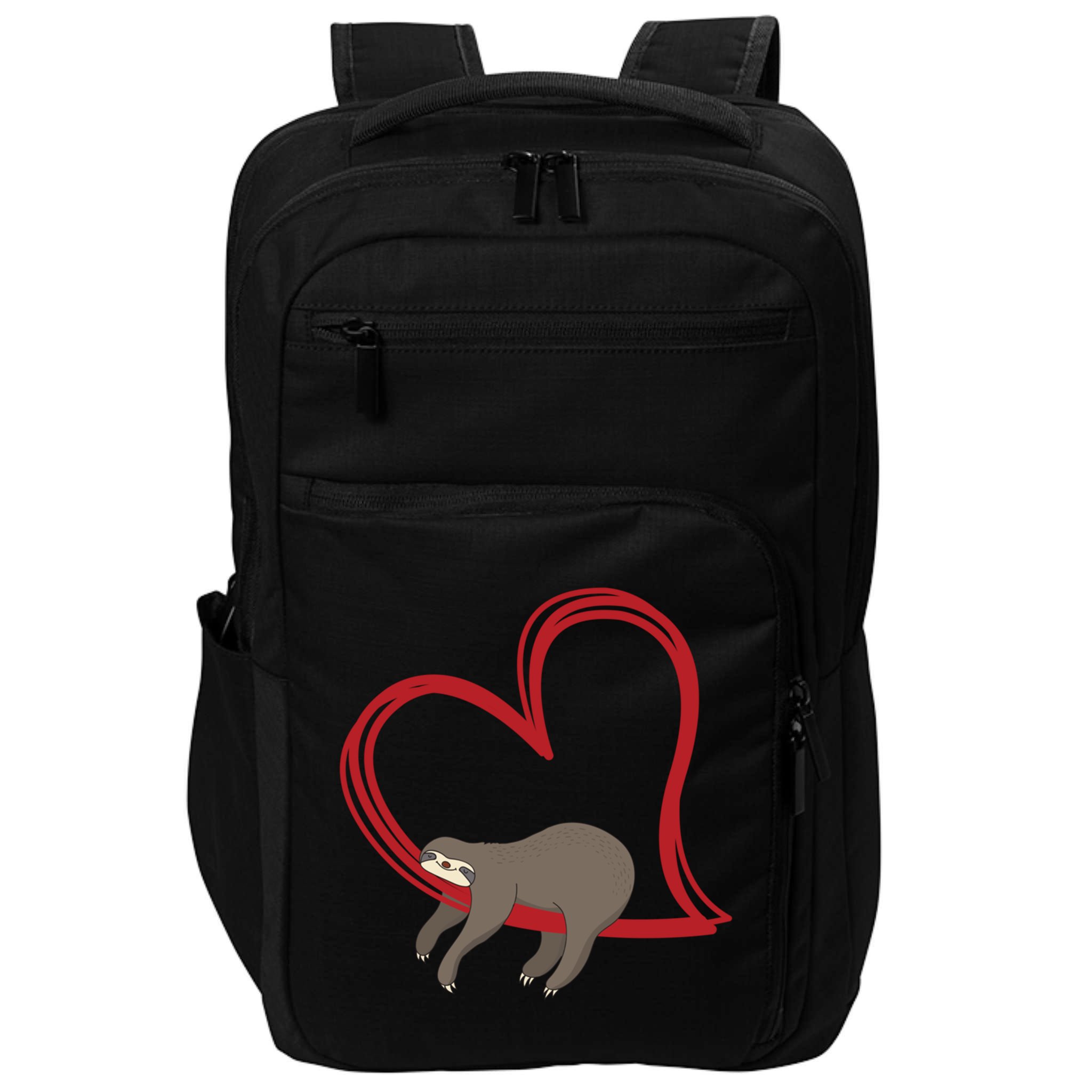 Sloth Heart Funny Gift Love Sloths Funny Gift Funny Gift Impact Tech Backpack