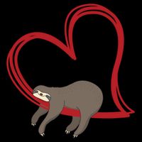 Sloth Heart Funny Gift Love Sloths Funny Gift Funny Gift Impact Tech Backpack