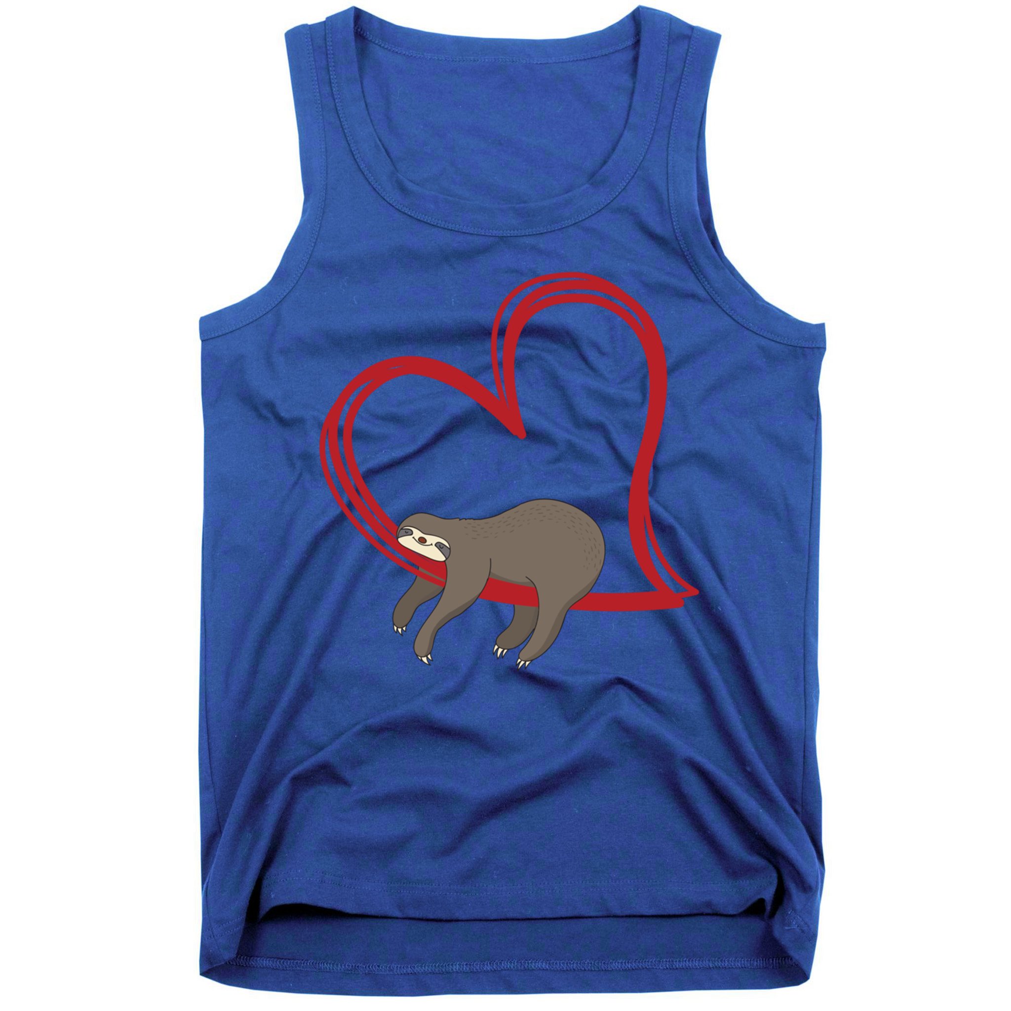 Sloth Heart Funny Gift Love Sloths Funny Gift Funny Gift Tank Top