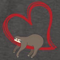 Sloth Heart Funny Gift Love Sloths Funny Gift Funny Gift Vector Backpack
