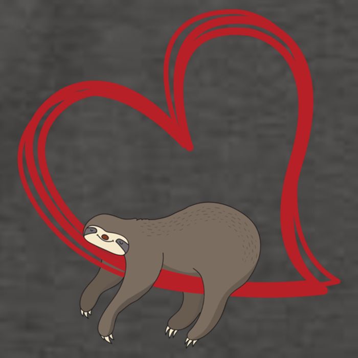 Sloth Heart Funny Gift Love Sloths Funny Gift Funny Gift Vector Backpack