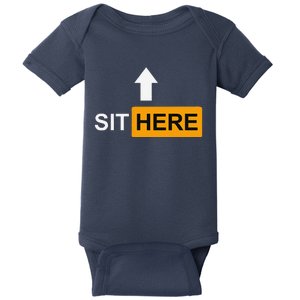 Sit Here Face Sitters Lifestyle Sexy Category Baby Bodysuit