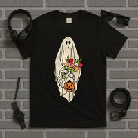 Spooky Halloween Floral Ghost T-Shirt