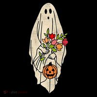 Spooky Halloween Floral Ghost Mug