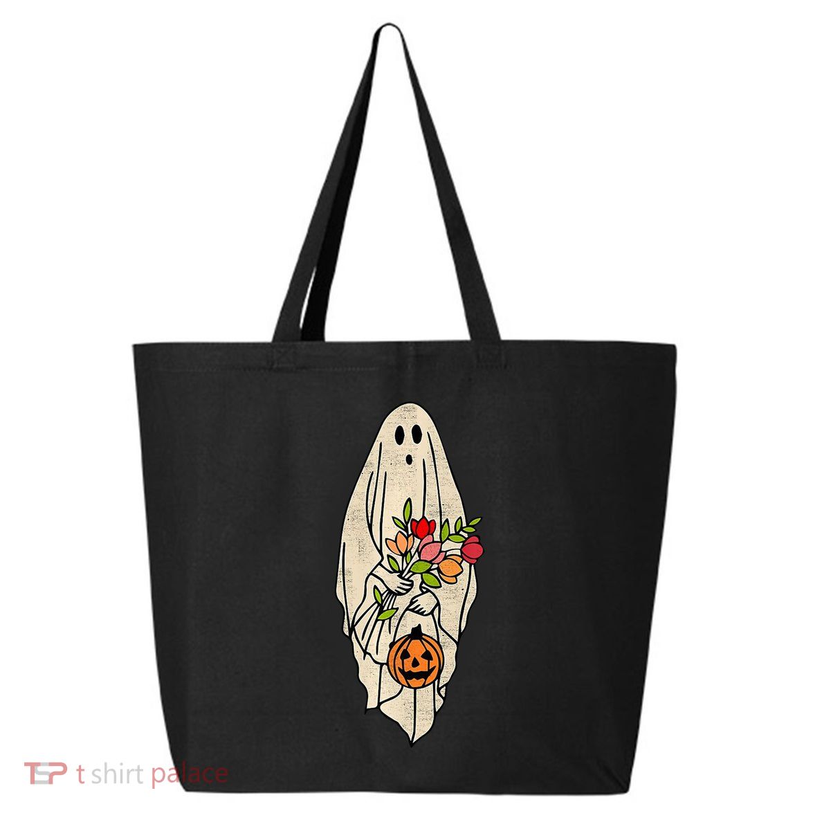 Spooky Halloween Floral Ghost 25L Jumbo Tote