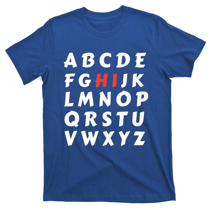 School Hi Funny Alphabet Eleo Teacher Gift T-Shirt