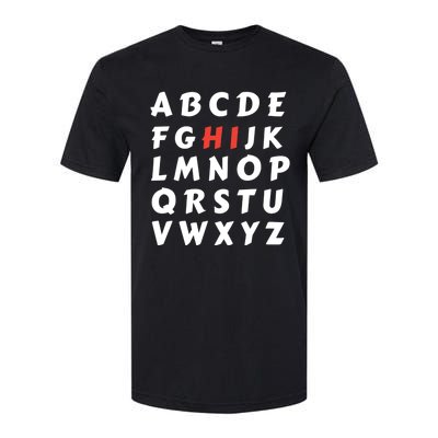 School Hi Funny Alphabet Eleo Teacher Gift Softstyle CVC T-Shirt