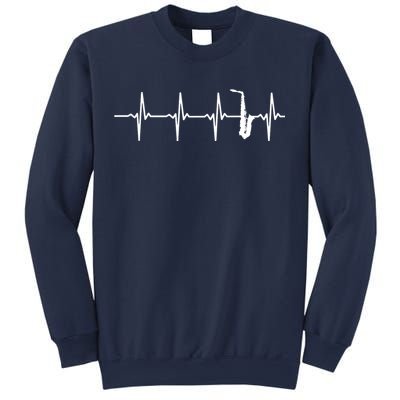 Saxophone Heartbeat For Saxophonists Sweatshirt