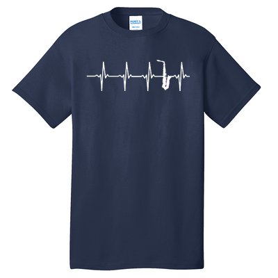 Saxophone Heartbeat For Saxophonists Tall T-Shirt