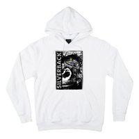 Silverback Half Face Gorilla With Green Eyes Hoodie