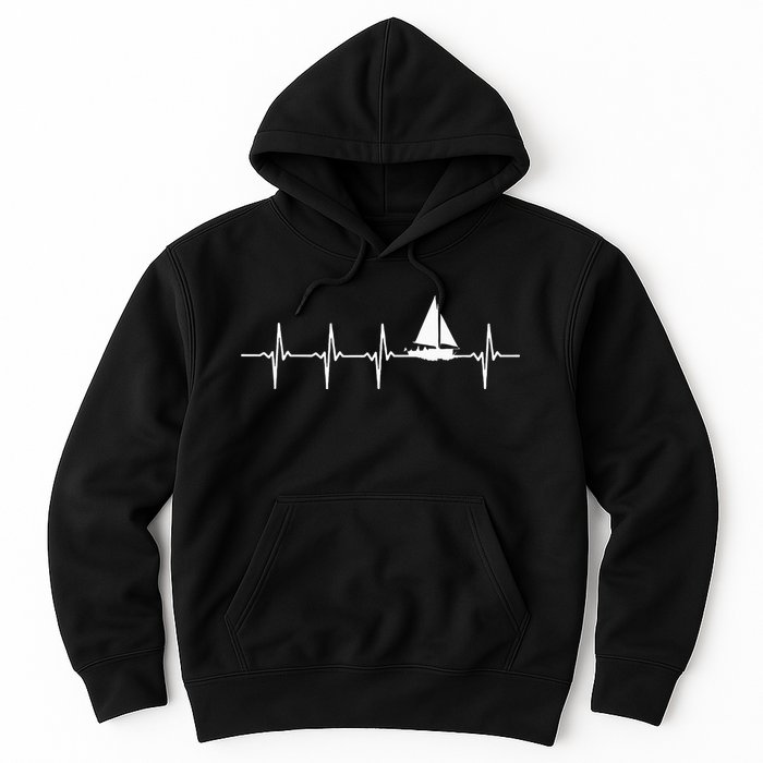 Sailing Heartbeat For Sailors Hoodie