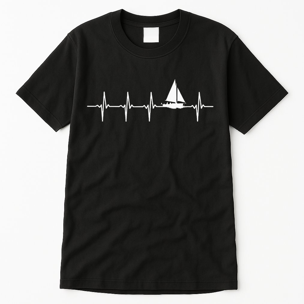 Sailing Heartbeat For Sailors Tall T-Shirt