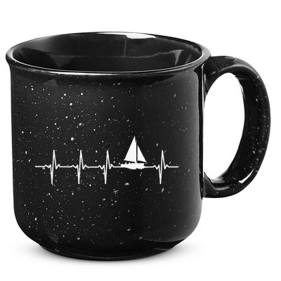 Sailing Heartbeat For Sailors 15oz Campfire Ceramic Mug