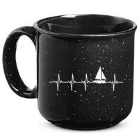 Sailing Heartbeat For Sailors 15oz Campfire Ceramic Mug