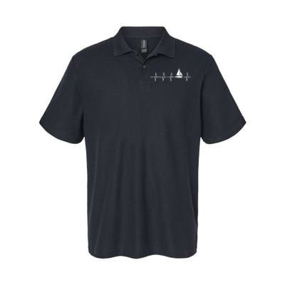 Sailing Heartbeat For Sailors Softstyle Adult Sport Polo