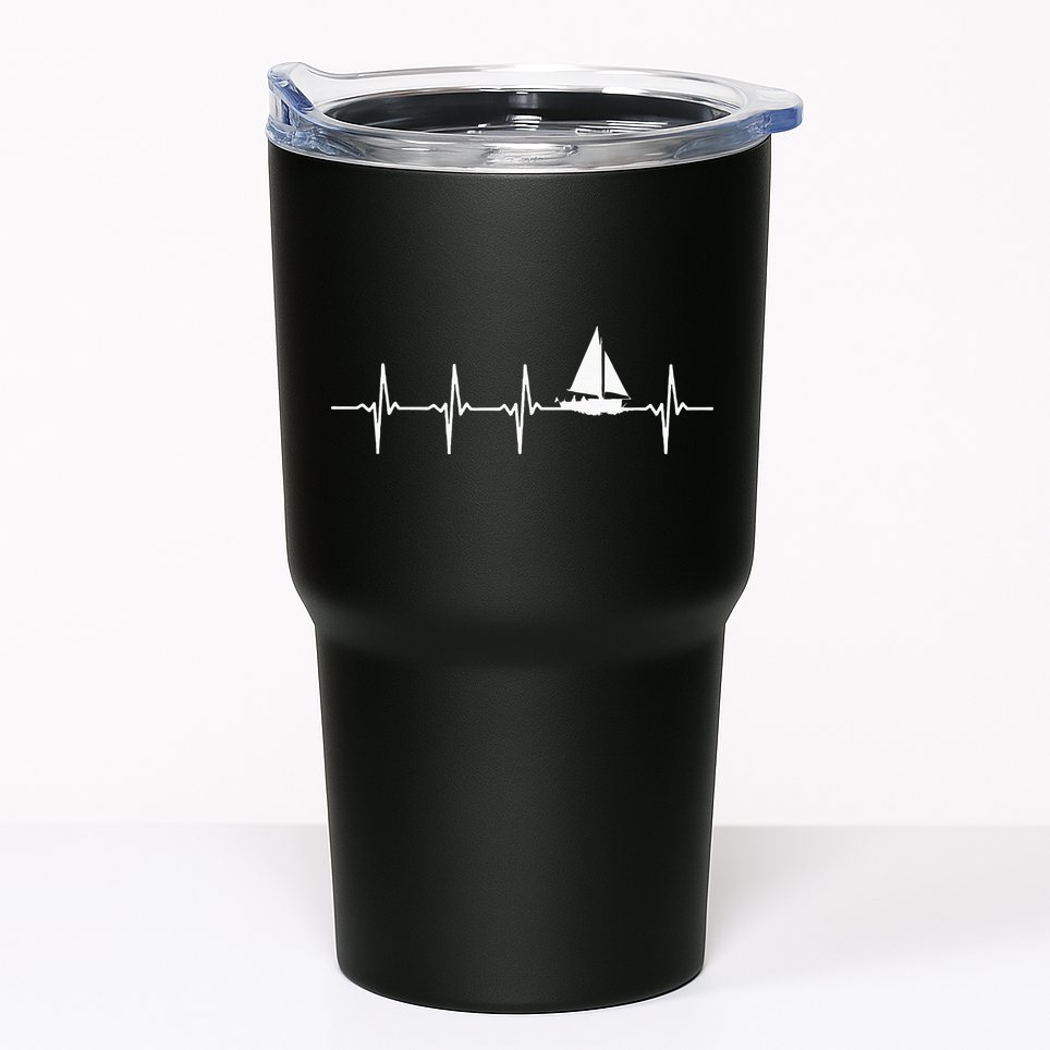 Sailing Heartbeat For Sailors Tumbler