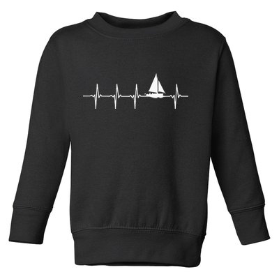 Sailing Heartbeat For Sailors Toddler Sweatshirt