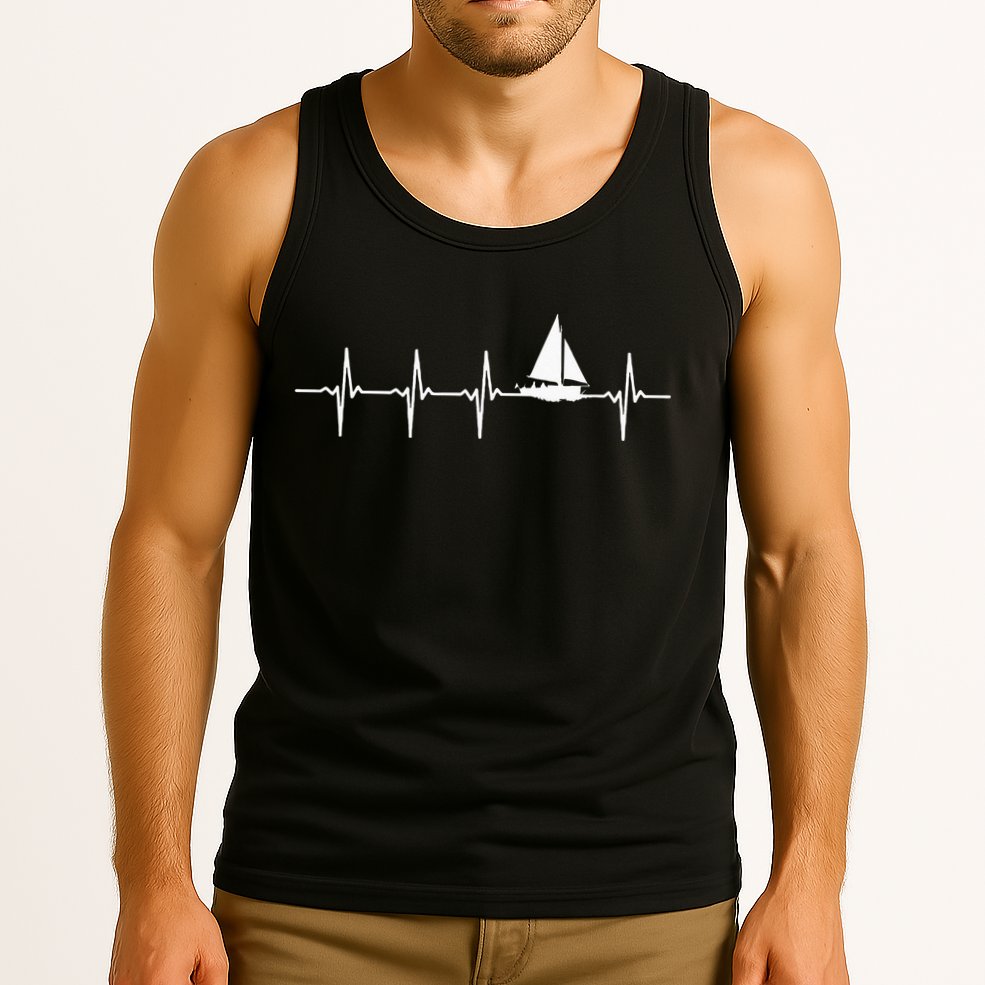 Sailing Heartbeat For Sailors Tank Top