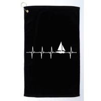 Sailing Heartbeat For Sailors Golf Towel