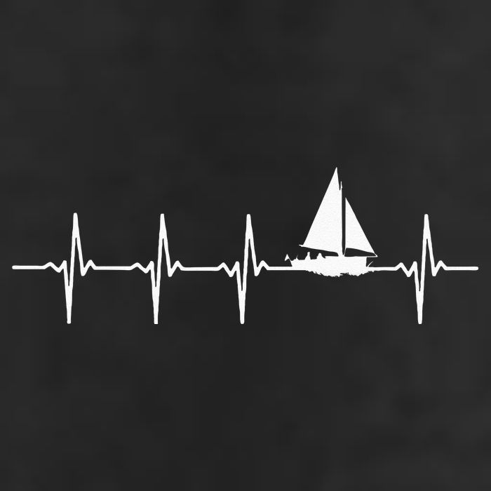 Sailing Heartbeat For Sailors Golf Towel