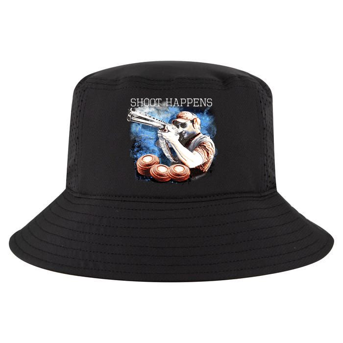 Shoot Happens Funny Trap Shooting Cool Comfort Performance Bucket Hat